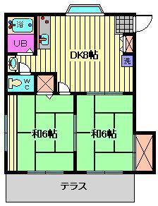 シャルム堀の内の間取り