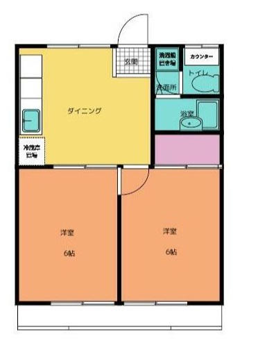 横浜市南区宮元町のマンションの間取り