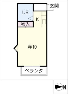 城海津ハイツIIの間取り