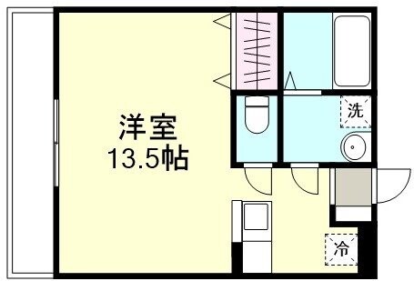 倉敷市玉島乙島のアパートの間取り