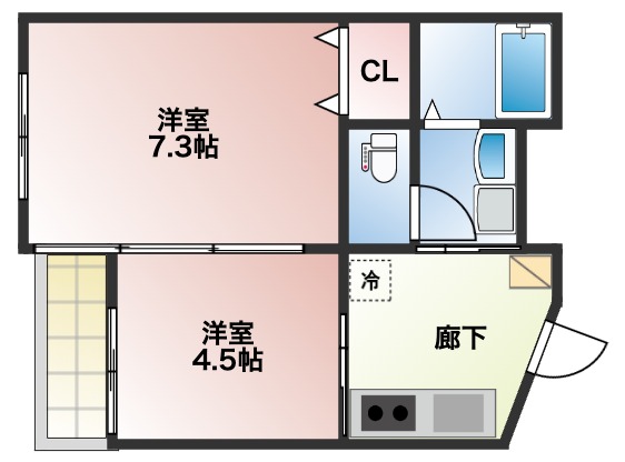 グリーンハイツ北山駅前の間取り