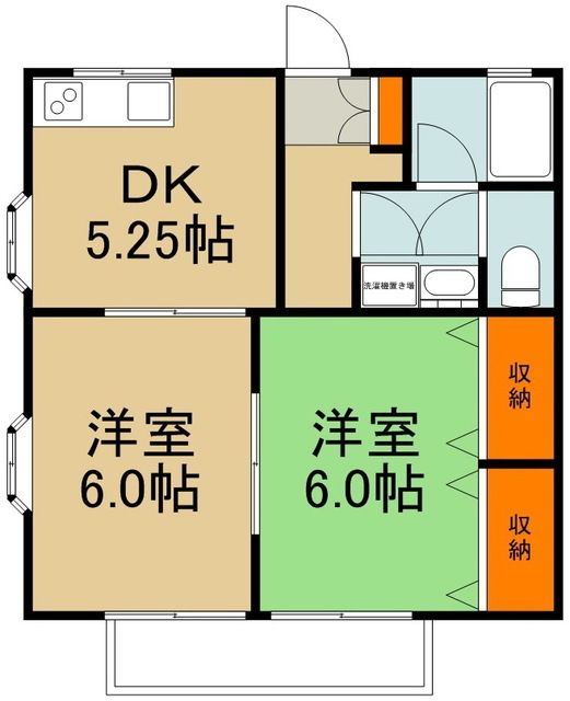 横浜市都筑区東山田町のアパートの間取り