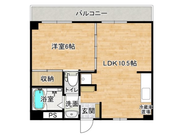 広島市南区翠のマンションの間取り