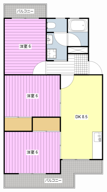 エクレール豊田の間取り