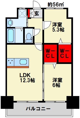 THE SQUARE Platinum Residenceの間取り