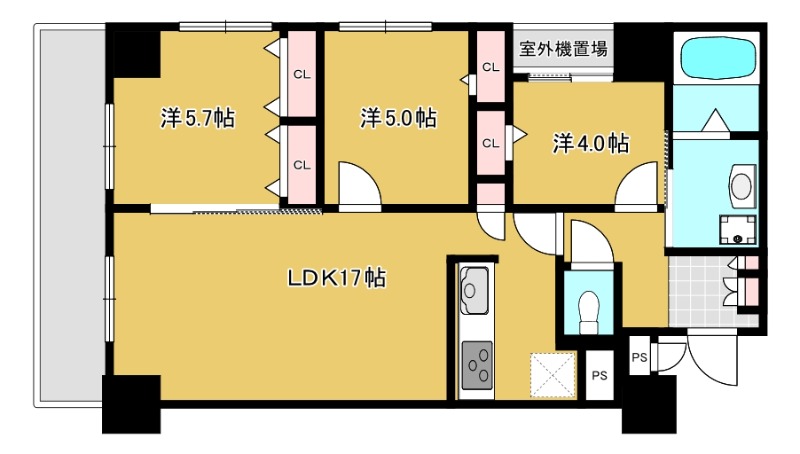 ムーサ港川の間取り