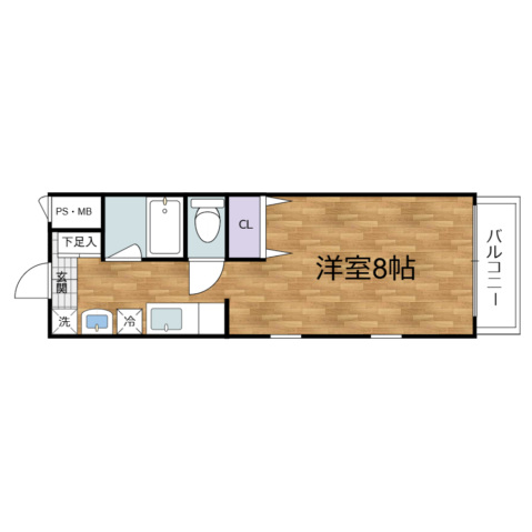 広島市安佐南区大塚東のマンションの間取り