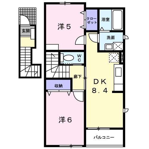 ファミーユ千原の間取り