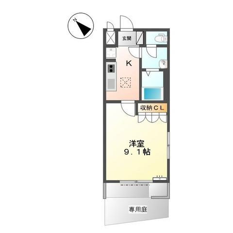 愛知県碧南市幸町３（アパート）の賃貸物件の間取り