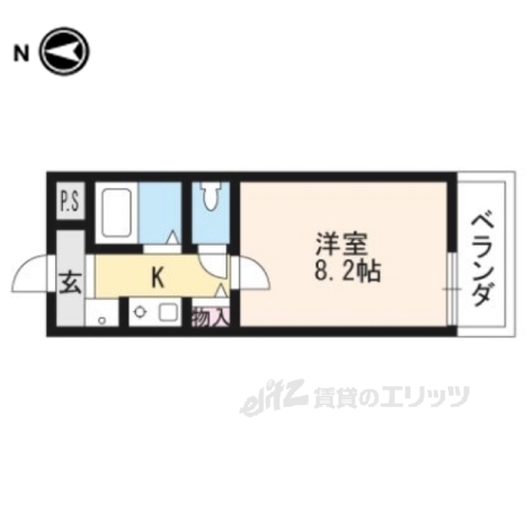 パラドール西院PART3の間取り写真