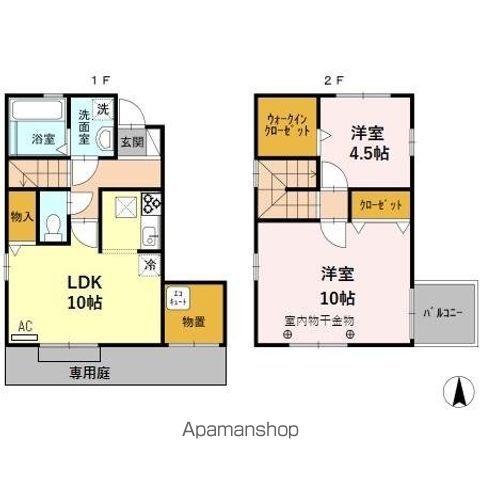 金沢市 2階建 築16年の間取り写真