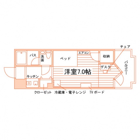 学生会館 アリビオ永福の間取り写真