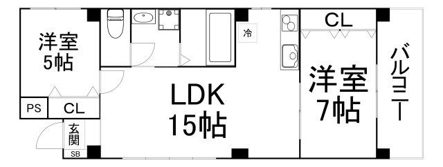 ランコントル巽の間取り写真