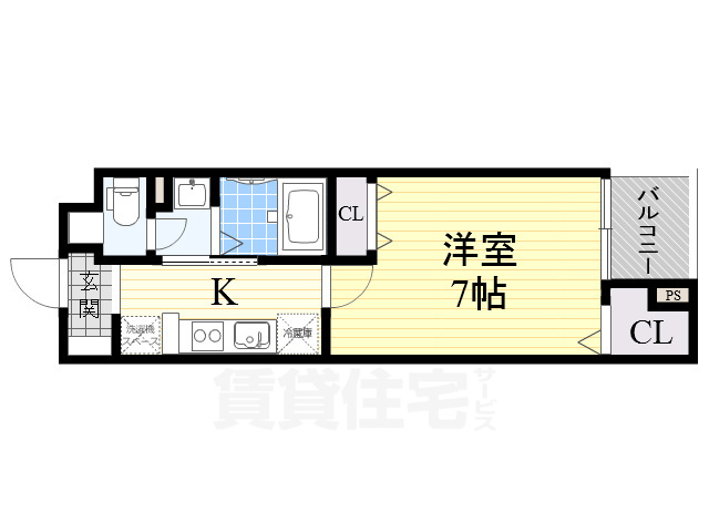 ＪＲ東海道本線 茨木駅 徒歩15分 4階建 築10年の間取り写真
