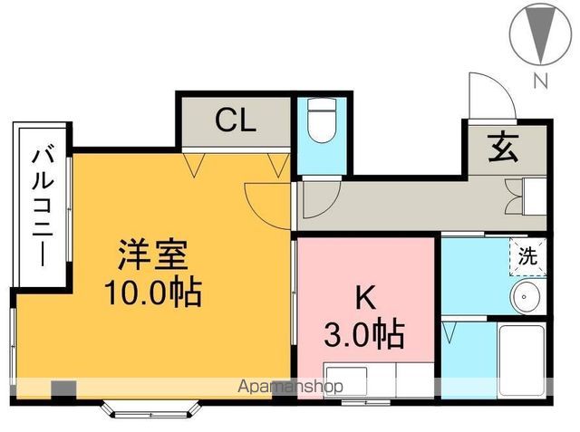 とさでん交通桟橋線 梅の辻駅 徒歩6分 3階建 築23年の間取り写真