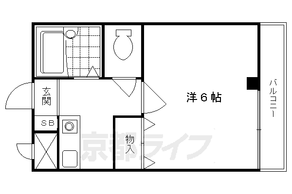 エリーフラッツ西京極の間取り写真