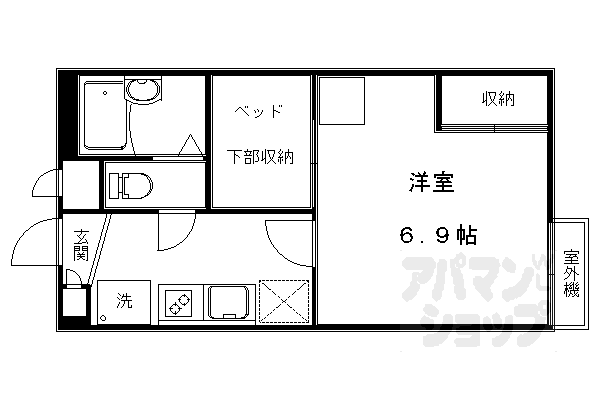レオパレス北野の間取り写真