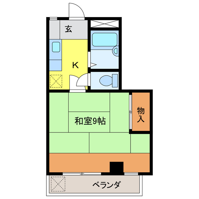 岐阜市柳森町のマンションの間取り