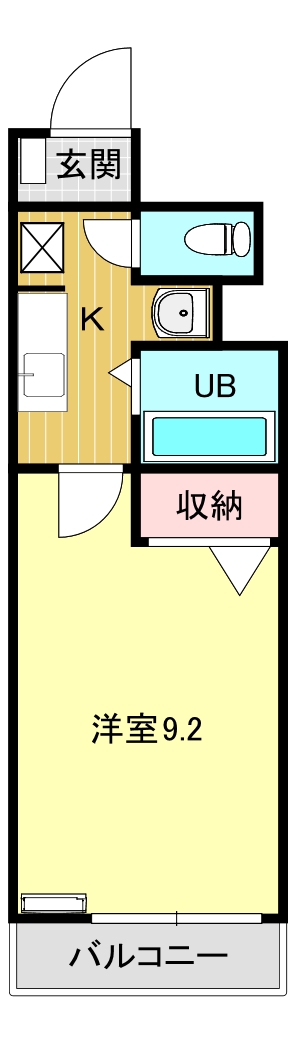 新潟市秋葉区朝日のマンションの間取り