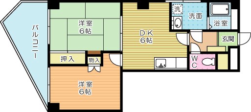 シャイングロービルの間取り