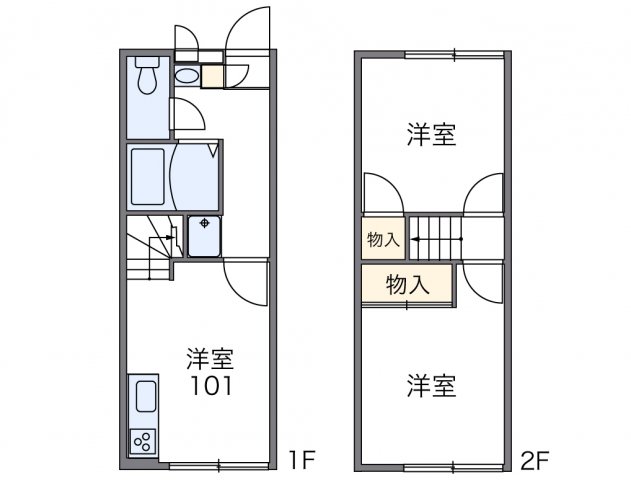 レオパレスストーンリバーの間取り