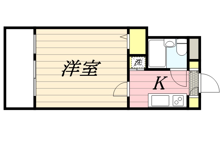 鹿児島市城西のマンションの間取り