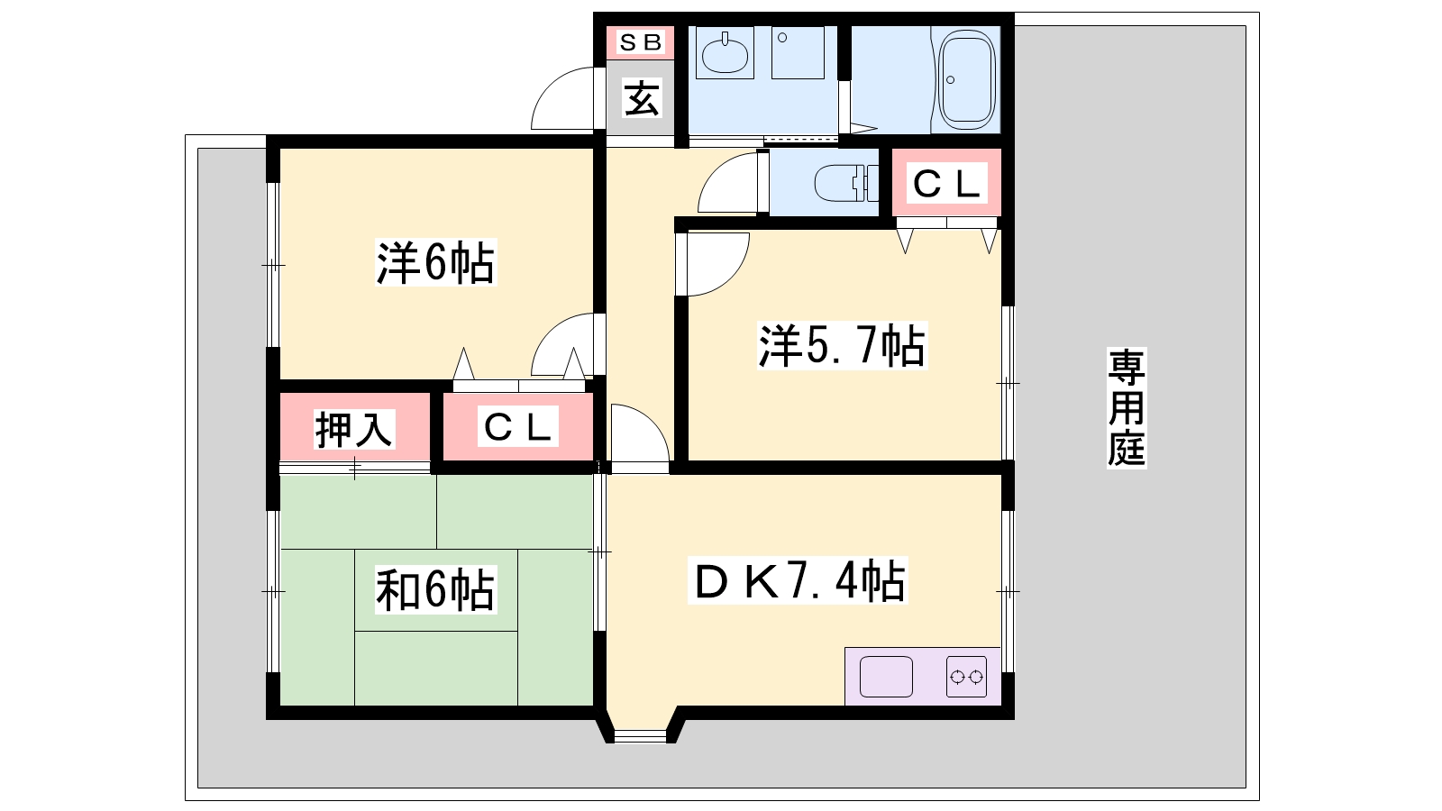 兵庫県姫路市西今宿８（アパート）の賃貸物件の間取り