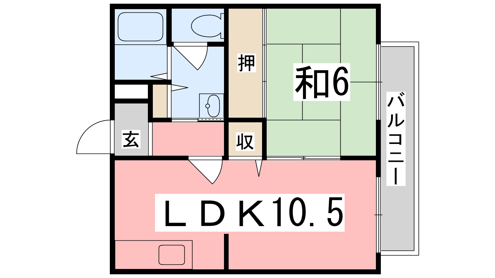 ハッピーバード市川の間取り