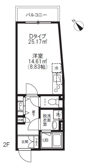 アルティザ氷川台の間取り