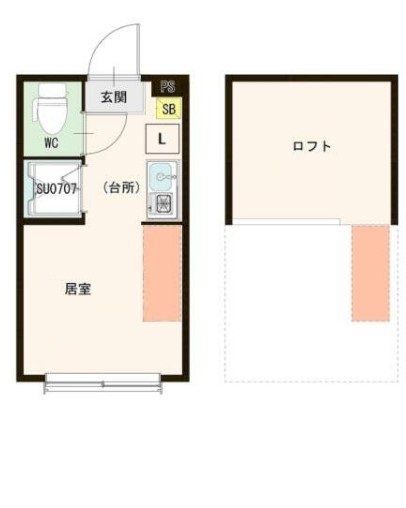東京都葛飾区新小岩２（アパート）の賃貸物件の間取り