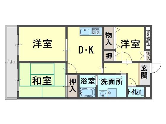 パストラーレ久米田の間取り