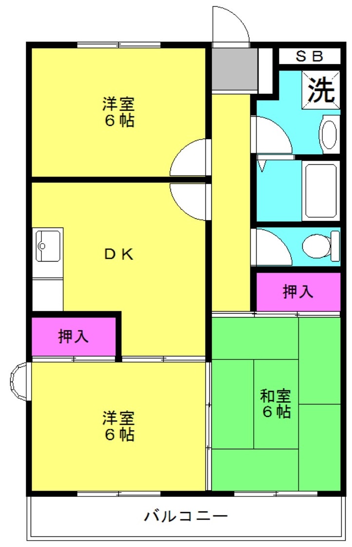 ハウスフリーデの間取り