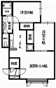 ベラーノ　Ｂ棟の間取り