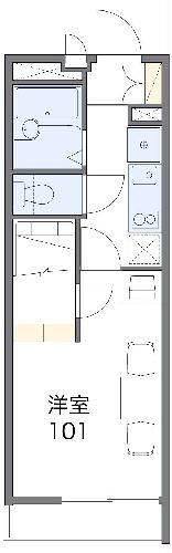 京都市西京区牛ケ瀬新田泓町のマンションの間取り