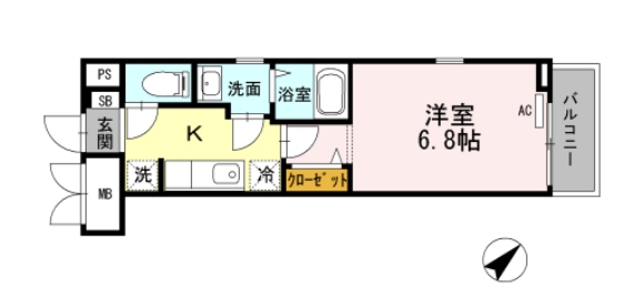 カーサ フェリーチェ西原の間取り