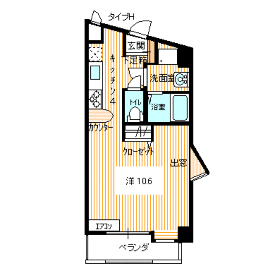 アレス上田中の間取り