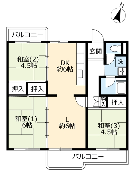 ＵＲ光明台の間取り