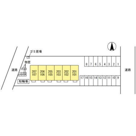 【小矢部市綾子のアパートのその他】