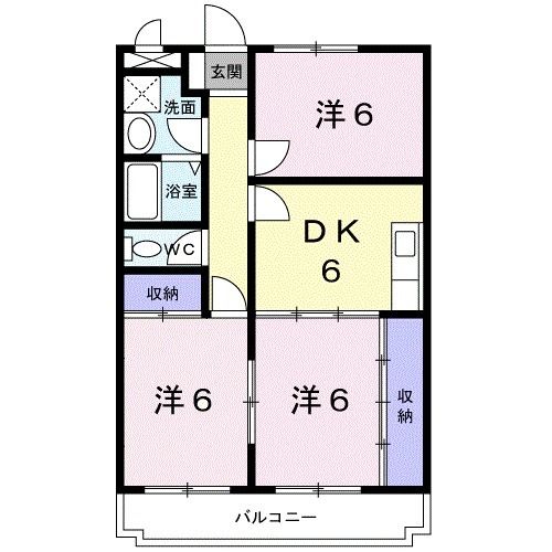 花崎マンションの間取り