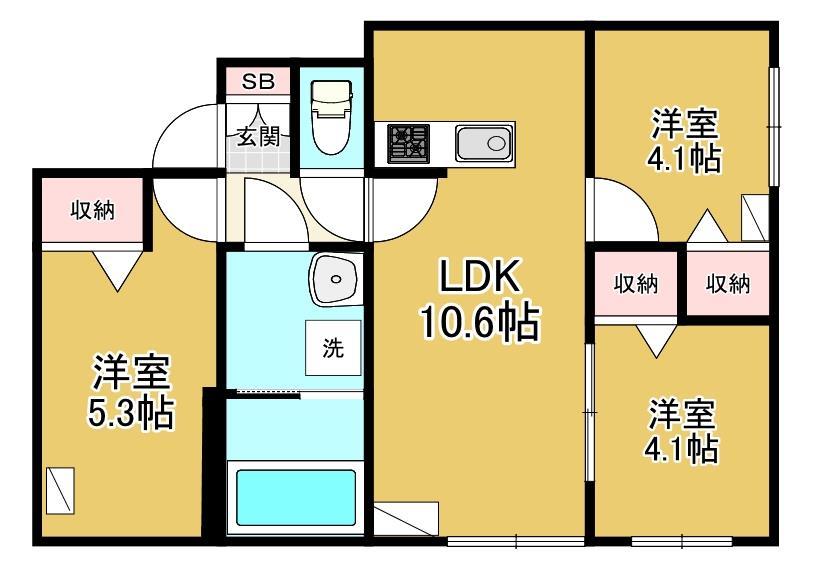 ＣＵＢＩＣ　Ｋ５の間取り