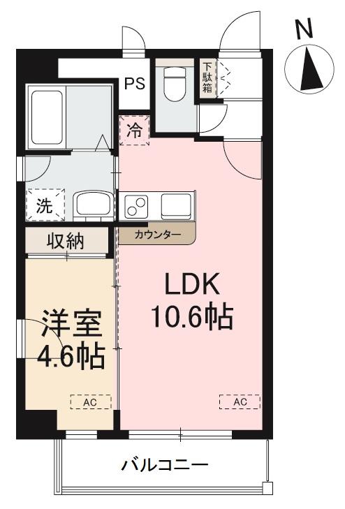 メルベーユ観光通の間取り