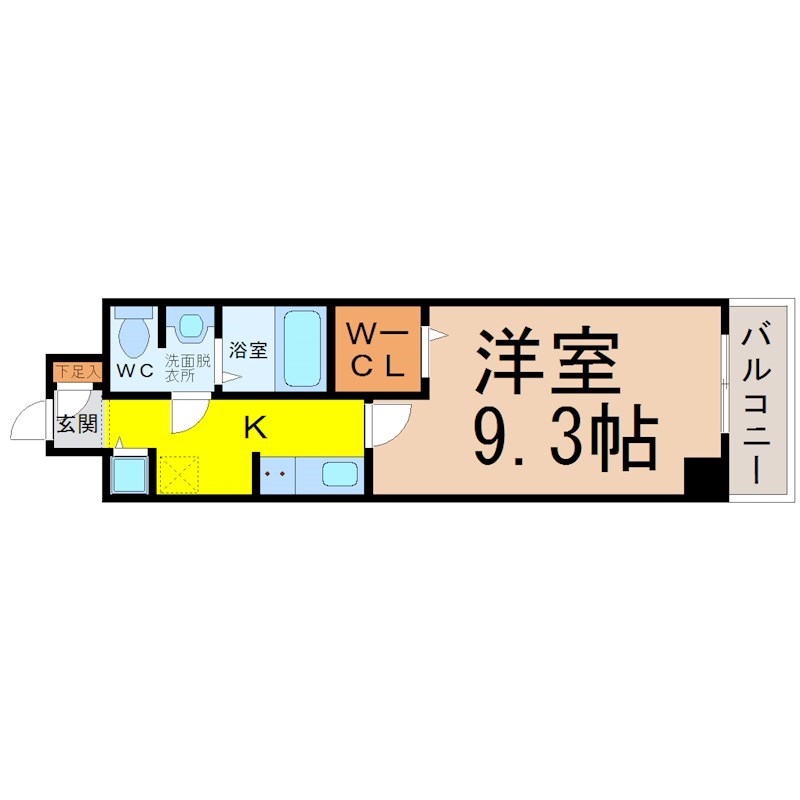 名古屋市昭和区桜山町のマンションの間取り