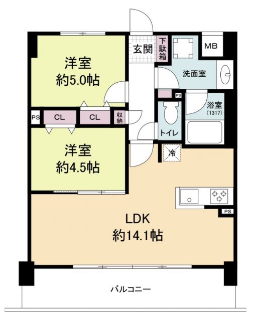 ブランシエスタ山科大塚の間取り