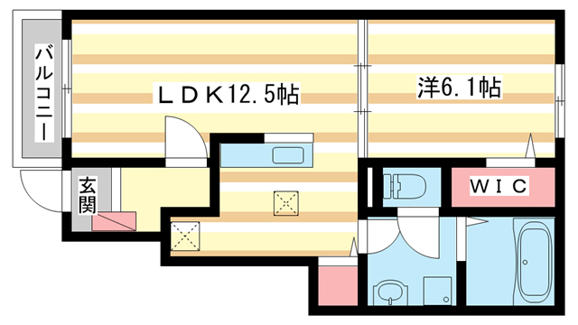 大和郡山市新町のアパートの間取り