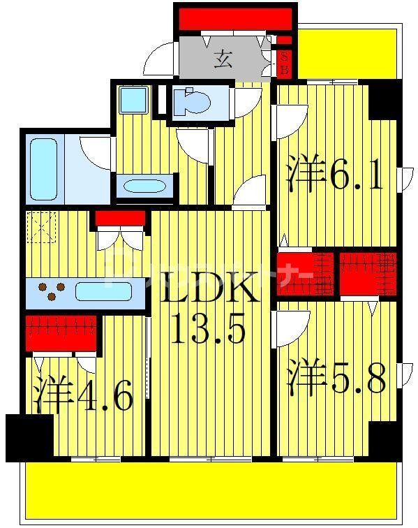 リラッサーレの間取り