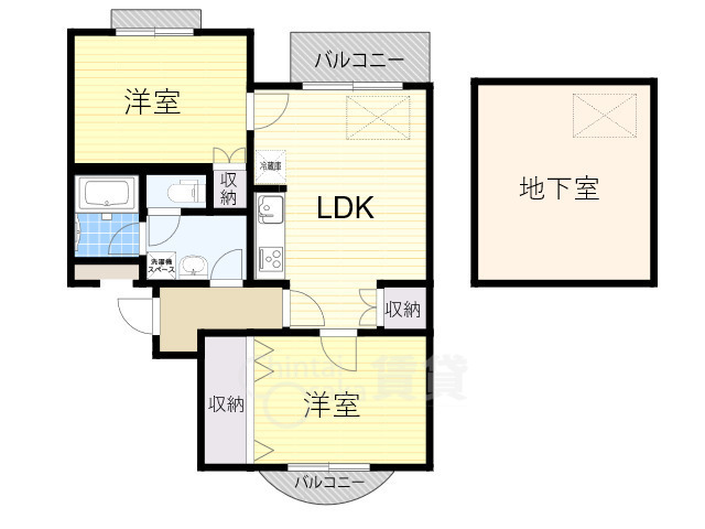 パティオ小松の間取り