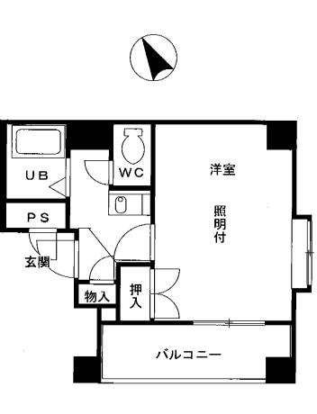 広島市東区若草町のマンションの間取り