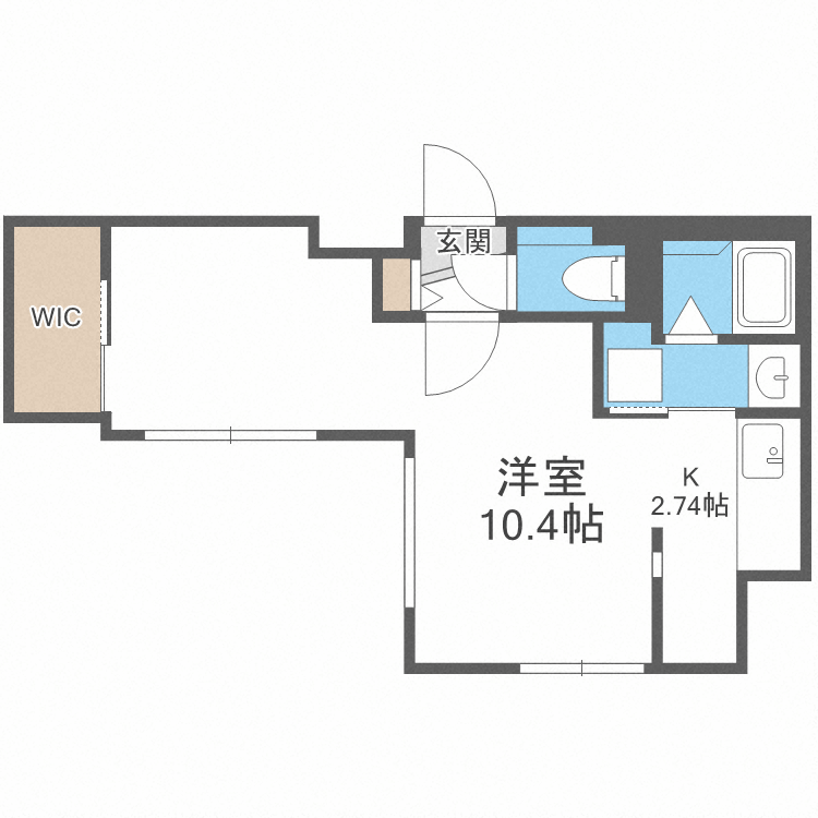 ブランコ新札幌の間取り