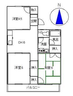 コーポ丸山の間取り