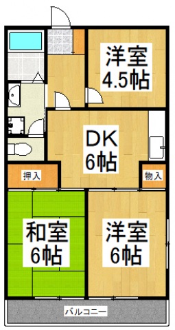 ラリーマンションの間取り